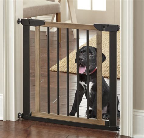 garage door dog gate|permanent indoor dog gates.